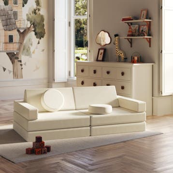 Speelbank Lilly, 8-delig, met slaapfunctie - 160 cm, beige, Verzenden, Nieuw