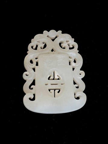 hanger - Nefriet Jade - China - 20e eeuw, Antiek en Kunst