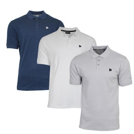 Donnay Donnay Heren - 3-Pack - Polo shirt Noah - Navy / Wit, Kleding | Heren, Polo's, Nieuw, Verzenden
