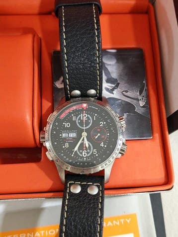 Hamilton - Khaki X-Wind - Heren - 2000-2010, Sieraden, Tassen en Uiterlijk, Nieuw