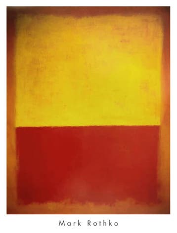 Kunstdruk Mark Rothko - No. 12 - 1954 71x94cm, Verzenden, Nieuw