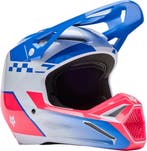 FOX V1 Collect Blauw Roze Crosshelm, Motoren, Kleding | Motorhelmen, XXL, Nieuw met kaartje, Overige merken, Heren