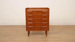 Vintage Deense ladekast | Teak | 5 lades, Ophalen of Verzenden, Nieuw