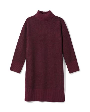 HEMA Damesjurk Grace midi regular fit gebreid bordeauxrood, Kleding | Dames, Verzenden, Nieuw