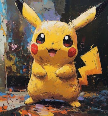 Canvas Fit - Alberto Ricardo - Pikachu: Brisa del color, Nieuw