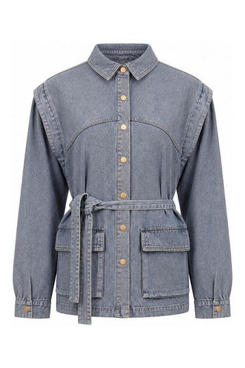 Aaiko Jas in maat S Blauw, Kleding | Dames, Jassen | Winter, Aaiko, Verzenden, Zo goed als nieuw, Blauw