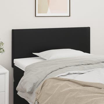 vidaXL Hoofdbord 80x5x78/88 cm kunstleer zwart, Verzenden, Nieuw, Zwart, Overige materialen