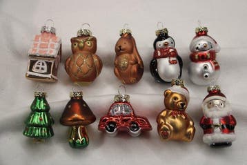 mini kerstballen, 10 verschillende - Kerstdecoratie Inge, Diversen, Nieuw