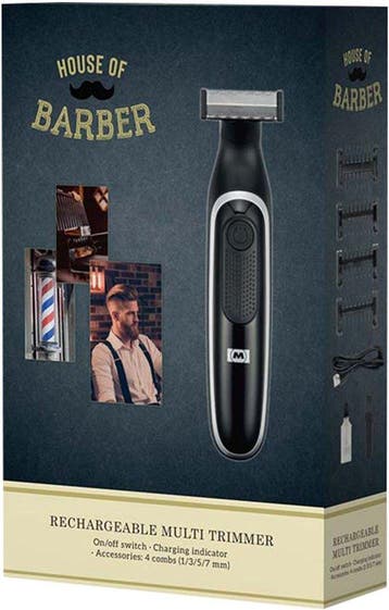 Scheerapparaat - Baardtrimmer mannen - Oplaadbaar - Zwart -, Verzenden, Zo goed als nieuw