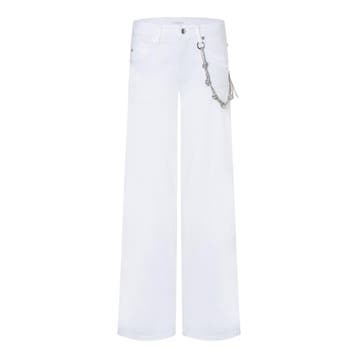 Cambio • witte Baggy pantalon • 36, Kleding | Dames, Cambio, Verzenden, Wit, Nieuw
