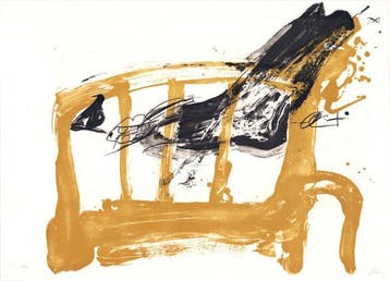 Antoni Tapies (1923-2012) - Chaise et pied - XL