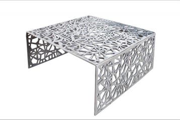 Handgemaakte salontafel ABSTRACT 60cm aluminium, Huis en Inrichting, Tafels | Salontafels, Ophalen of Verzenden, Nieuw