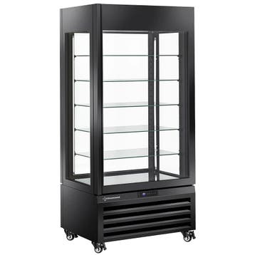 Koel-/Vriesvitrine | EXALTA | 600L | Zwart | +5°C/-22°C |, Verzenden, Nieuw in verpakking