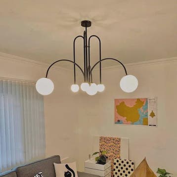 Nordic Minimalistische Plafondlamp Chandelier - Goud, Zwart,, Verzenden, Nieuw