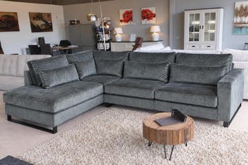 Hoekbank Naarden-Express - velvet banken, Nieuw, 150 cm of meer, Stof, 300 cm of meer