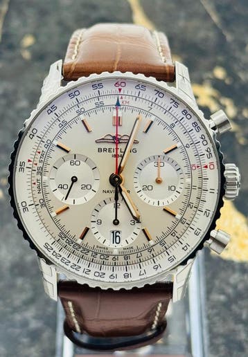 Breitling Navitimer B01 Chronograph 41mm - New 2026, Leer, Staal, Breitling, Polshorloge