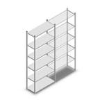 Deels gebruikte legbordstelling MD 2700x1000x400 mm (hxbxd)