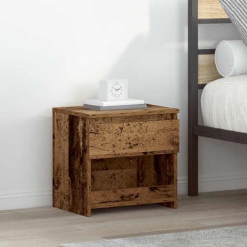 vidaXL Nachtkastjes 2 st 40x30x39 cm bewerkt hout oud, Minder dan 45 cm, Verzenden, Nieuw, Minder dan 55 cm