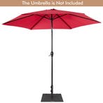 LIVSK Parasolstandaard - Roestvrij Metaal - 2 Geïntegreerde, Verzenden, Nieuw