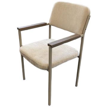 NOGA Design Eetkamerstoel Levi Beige - Ongebruikt, Huis en Inrichting, Stoelen, Ophalen of Verzenden, Zo goed als nieuw