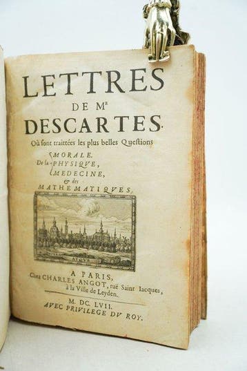 René Descartes - Lettres de Mr Descartes où sont traittées, Antiek en Kunst, Antiek | Boeken en Bijbels