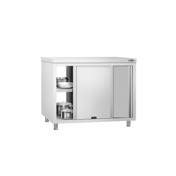 GGM Gastro | Gesloten RVS werktafel KOPENHAGEN PREMIUM - |, Verzenden, Nieuw in verpakking, Meubilair