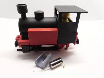 Micromotor FT001 Fischertechnik trein met Minimot 1 / Mini, Hobby en Vrije tijd, Modeltreinen | H0, Overige merken, Gelijkstroom