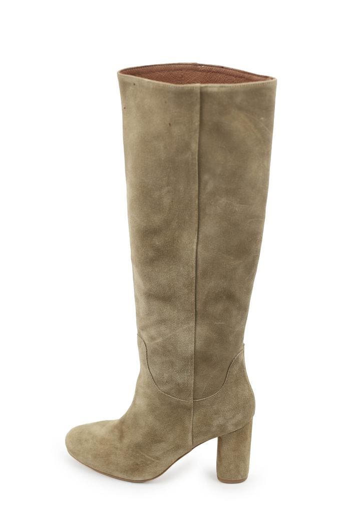 Manfield Laarzen in maat 38 Beige, Kleding | Dames, Schoenen, Beige, Zo goed als nieuw, Hoge laarzen, Verzenden