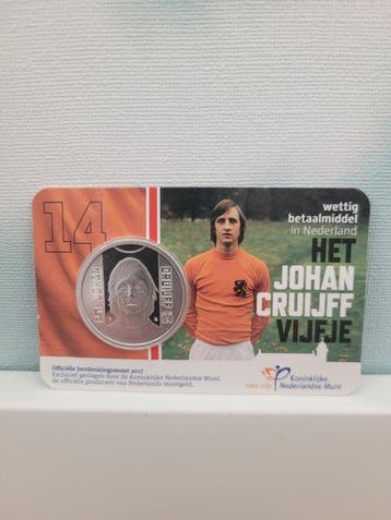 Johan Cruijff - Herdenkingsmunt van Johan Cruijff., Nieuw