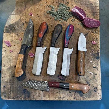 Hand-Forged with Old Steel, Pro Vintage Style Knives_Best