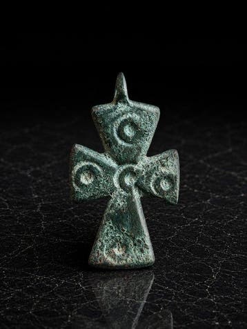 Byzantijns Brons Kruis - 3.5 cm (Zonder minimumprijs)