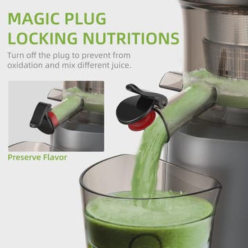 BioloMix Slowjuicer met Brede Vulopening (75mm) - Krachtige, Verzenden, Nieuw