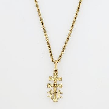 Ketting met hanger - 18 karaat Geel goud