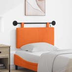 vidaXL Hangend hoofdbord Met LED-verlichting Oranje Katoen, Huis en Inrichting, Verzenden, Nieuw