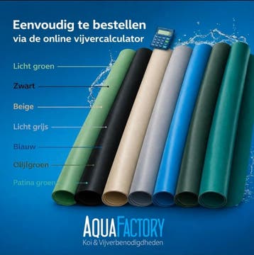 PVC Vijverfolie -Goedkoop !! Verschillende kleuren en  maten, Tuin en Terras, Nieuw