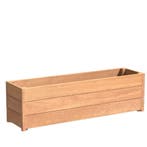 Hardhouten plantenbak Sevilla 150x40x43,5cm - Met bodem, Tuin en Terras, 100 cm of meer, Nieuw, Rechthoekig, 30 tot 60 cm
