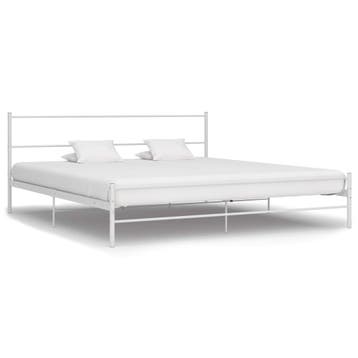 vidaXL Bedframe metaal wit 160x200 cm, Verzenden, Wit, 200 cm, Metaal
