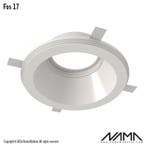 FOS17 Trimless Inbouwspot Rond - Gips - GU10 Ø111mm - Ø15., Ophalen of Verzenden, Nieuw
