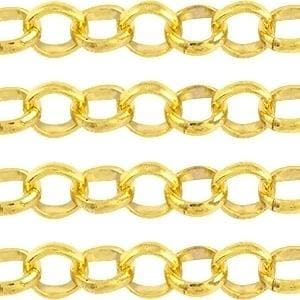 50 cm Basic Quality metaal jasseron ketting 4.8mm kleur:..., Ophalen of Verzenden, Nieuw, Overige typen