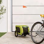 vidaXL Hondenfietstrailer oxford stof en ijzer groen en, Verzenden, Nieuw
