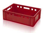 Vleeskrat, 600x400x200 mm, euronorm, rood kunststof, nieuw -, Doe-het-zelf en Verbouw, 40 tot 60 cm, 50 tot 75 cm, Nieuw, Ophalen of Verzenden