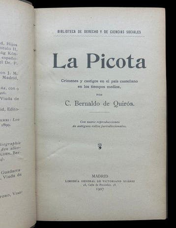 Constancio Bernaldo de Quirós - La Picota. Crímenes y