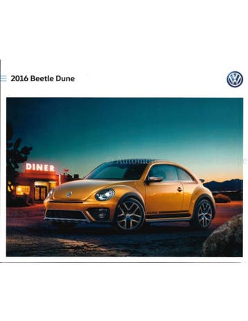 2016 VOLKSWAGEN BEETLE DUNE BROCHURE ENGELS USA, Nieuw, Volkswagen, Author