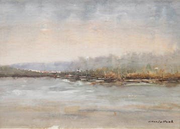 Joan Cardellach Molins (1932-2022) - Paisaje con lago