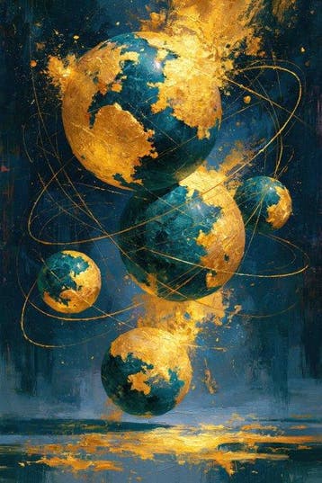 Iconica - Planetary Alchemy - unique 1/1 XXL (150 x 100 cm)