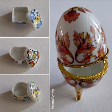Handgemaakte sieradendoosjes, kunst, klokken en cadeaus, Nieuw, Hardcase, Met slot
