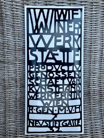 Zeldzaam geëmailleerd reclamebord van de Wiener Werkstätte, Antiek en Kunst
