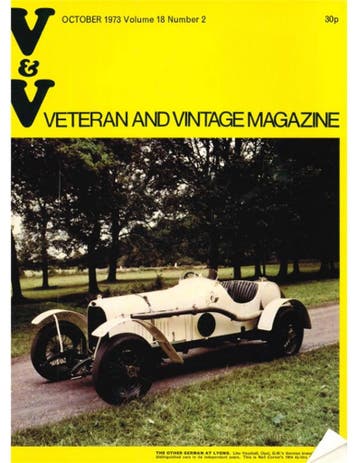 1973 VETERAN AND VINTAGE MAGAZINE 2 ENGELS, Nieuw, Author