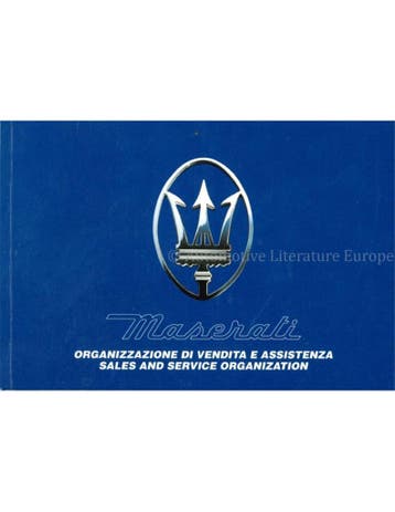 1995 MASERATI VERKOOP- EN DEALERORGANISATIE HANDBOEK, Auto diversen, Handleidingen en Instructieboekjes