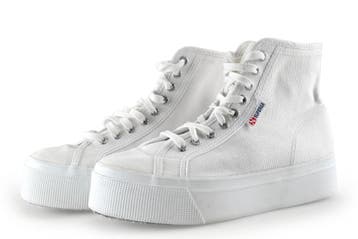 Superga Hoge sneakers in maat 40 Wit, Kleding | Dames, Schoenen, Verzenden, Wit, Superga, Sneakers of Gympen